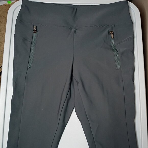 Athleta Stellar Tight Women's Gray Leggings with Zipper Pockets Size Medium - Picture 7 of 7
